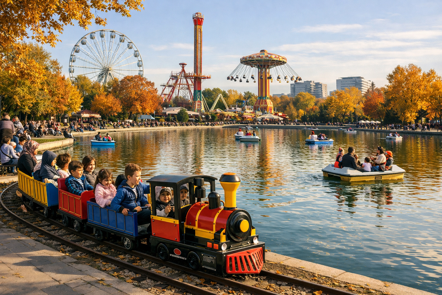 Ankara Genclik Parki'nda ailece vakit gecirme